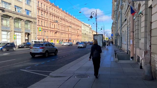 Walking Tour in St Petersburg №161 morning on the Nevsky смотреть онлайн