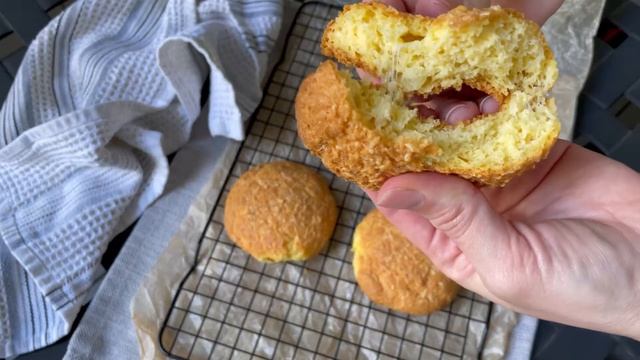 Сырные кето-булочки, 4 штуки #кеторецепты смотреть онлайн