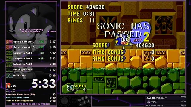 Sonic the Hedgehog - Glitched in 9:40 IGT смотреть онлайн