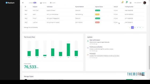 Radiant Bootstrap 4 Admin Template Shaun Ayumu смотреть онлайн