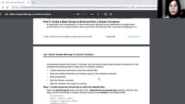 [DEVACS] 6.2.7 Lab -- Build a Sample Web App in a Docker Container смотреть онлайн