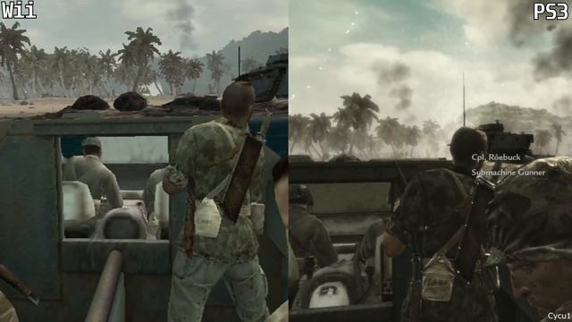 Call of Duty World at War Nintendo Wii vs PS3 Graphics Comparison смотреть онлайн