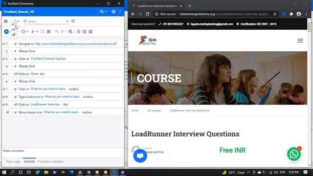 TruClient Protocol Demo On 7th Dec 2021. Pls call / whatsapp us on +91-8019952427 to enroll смотреть онлайн