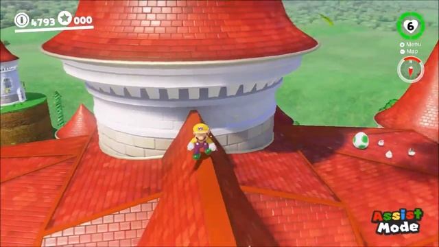 Getting to the top of Peach's Castle Scarecrow-less (Super Mario Odyssey) смотреть онлайн