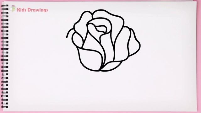 How to Draw Rose Easy Step by Step Learn Drawing Rose Flower Easy смотреть онлайн
