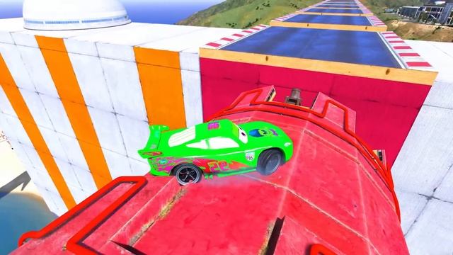 GTA V SPIDER-MAN 2 vs SPIDER SHARK! Epic New Stunt Race For Car Racing Challenge by Trevor and Shar смотреть онлайн