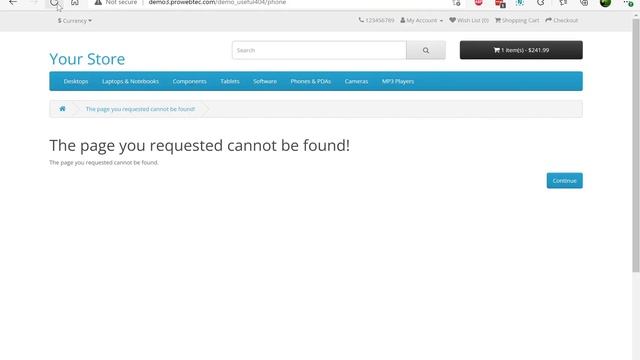 Useful 404 not found page Opencart 3 смотреть онлайн