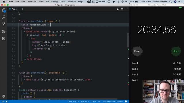 React Native Tutorial - Build a Complete Stopwatch App in 60 Minutes смотреть онлайн