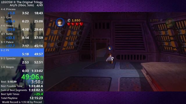 (Former WR) Lego Star Wars II: The Original Trilogy Any% Speedrun in 1:35:50 смотреть онлайн