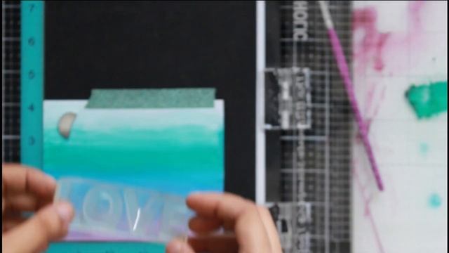 Watercolor CAS card - Valentine Theme [Cardmaking idea] смотреть онлайн