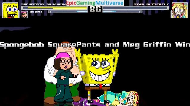 SpongeBob SquarePants And Family Guy Characters VS Star Butterfly In A MUGEN Match / Battle / Fight смотреть онлайн