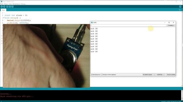 Датчик дыма и газа MQ-2. Беспроводной датчик газа. смотреть онлайн