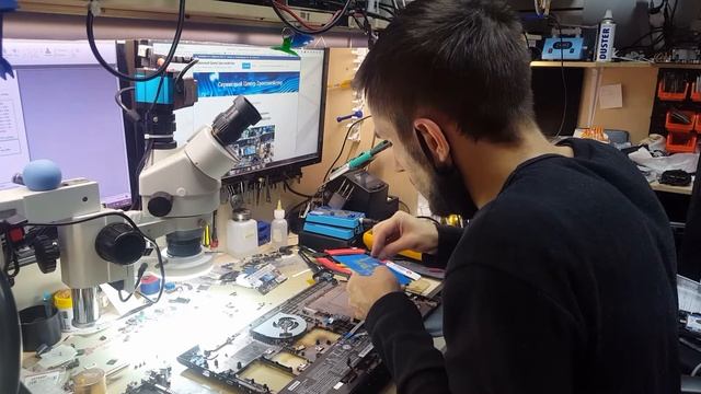 Восстановление креплений ноутбука Lenovo 310-15isk, восстановление посадочных мест Lenovo 310-15isk смотреть онлайн