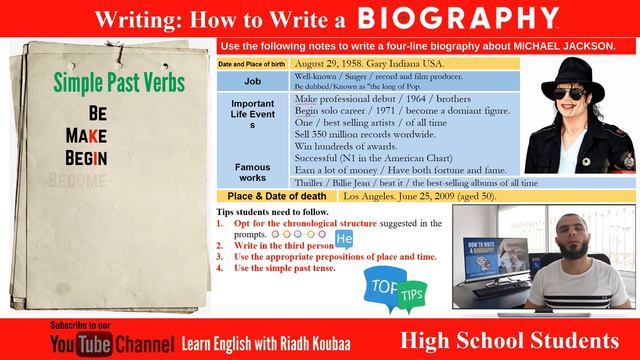 BAC Writing Task 1: How to Write a Biography смотреть онлайн