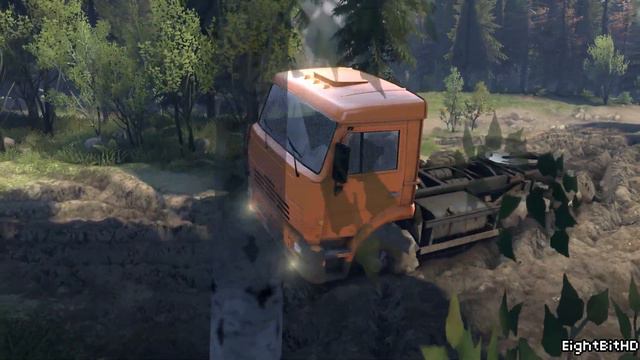 KamAZ-6520 Truck Off Road SpinTires Freeride/Walkthrough/Gameplay HD 1080p смотреть онлайн