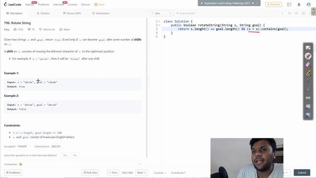 Rotate String | LEETCODE - 796 | Easy solution смотреть онлайн