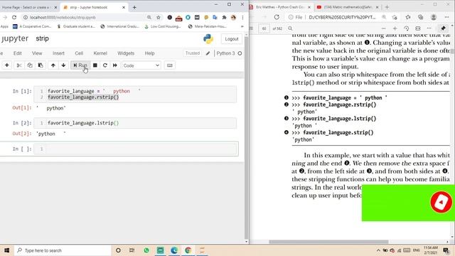 How to use dot strip method in Python. смотреть онлайн
