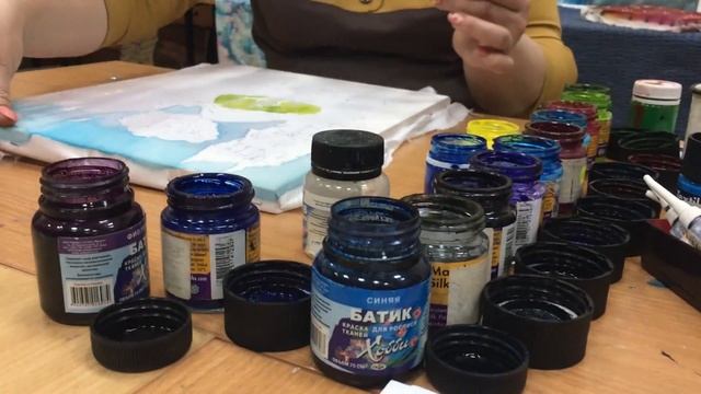 Мастер-класс: Панно в технике холодный батик 