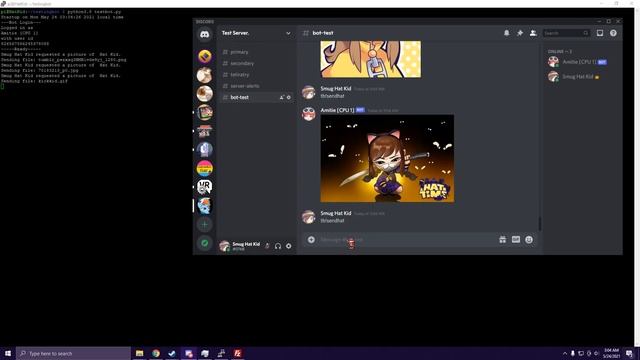 Discord bot that posts random images of Hat Kid смотреть онлайн