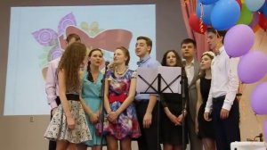 Песня для родителей от выпускников. Школа 422. Последний звонок - 2014.