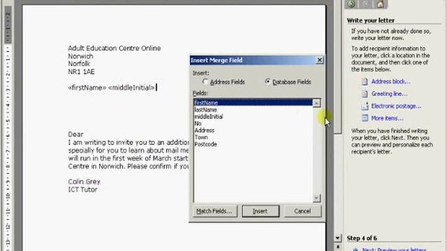How to Mail Merge in Word 2003 смотреть онлайн