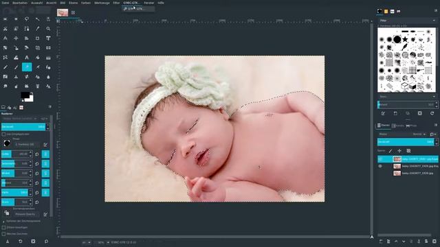 Neugeborenes - Fotobearbeitung - mit Gimp 2.9 смотреть онлайн