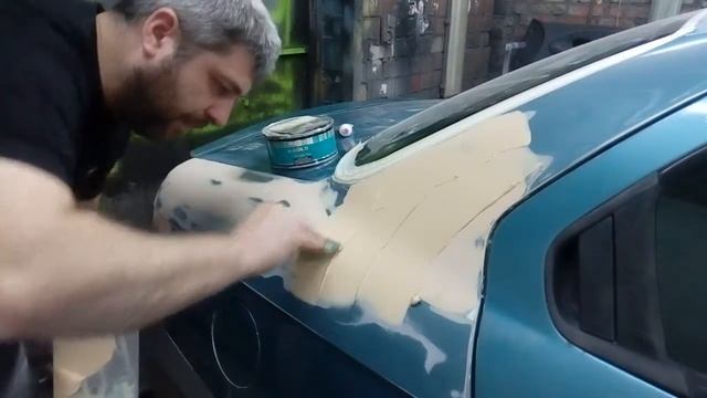 Как зашпаклевать крыло автомобиля смотреть онлайн