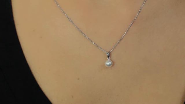 White Gold Pearl Pendant - H746345 - Pravins смотреть онлайн