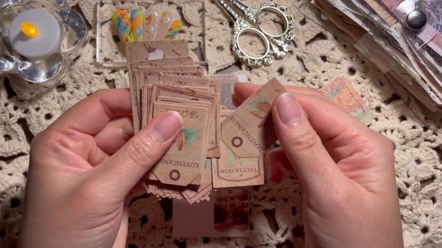 [ASMR] 빈티지 네일카드 꾸미기 Real sound | Decorating nail cards | Scrapbooking смотреть онлайн