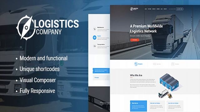 Logistics / Transportation / Warehousing WordPress Theme | Themeforest Website Templates and Themes смотреть онлайн