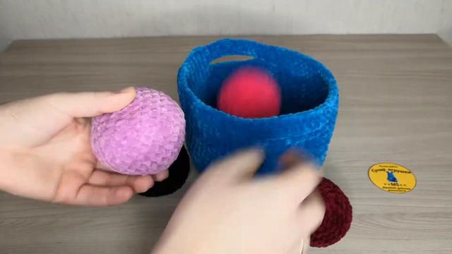 (8) Корзина из плюшевой пряжи с мягкими шариками и милой собачкой! смотреть онлайн