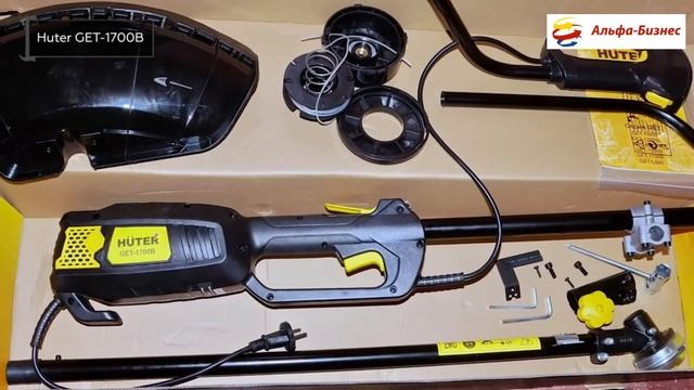 Триммер электрический Huter GET-1700B смотреть онлайн