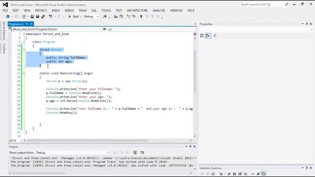 Lesson 10 - Struct and Enum مفهوم التراكيب смотреть онлайн