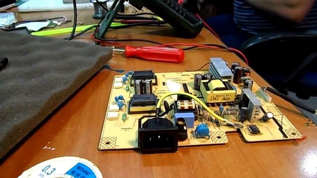 Ремонт монитора Benq FP91G+ (Q9T4) Ремонт блока питания смотреть онлайн