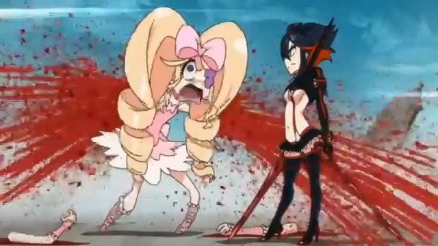 Kill la Kill Ryuko Matoi cuts off Nui Harime's arms (Eng Dub) смотреть онлайн