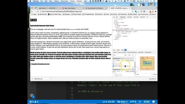 COMP2081 Module 14 - CSS Preprocessors: SASS (Fall 2017) смотреть онлайн