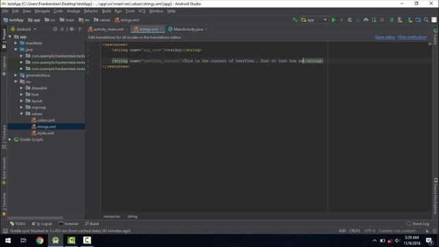 How to display text from strings.xml into textview? - Textview Tutorial part 4 смотреть онлайн