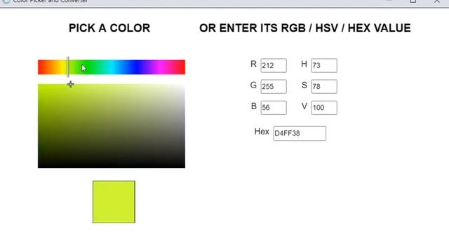 HSV RGB HEX Color Picker and Converter for Construct 3 смотреть онлайн