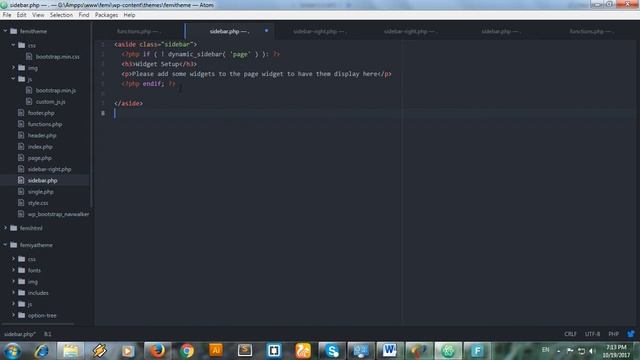 Html to WordPress - part 10 - Creating right sidebar page and adding widgets смотреть онлайн