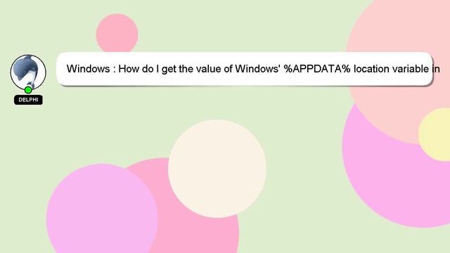 Windows : How do I get the value of Windows' %APPDATA% location variable in Java? смотреть онлайн