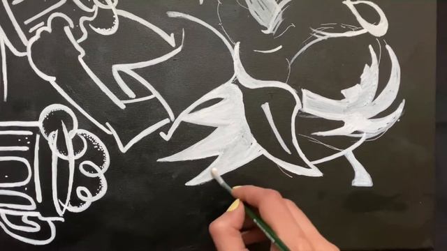 Рисую акрилом волка из «Ну, погоди!» смотреть онлайн