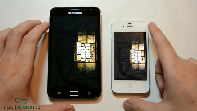 Samsung Galaxy Note vs iPhone 4S vs Sony Ericsson Xperia Neo (производительность) смотреть онлайн