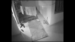 Призрак прогуливается . Съемки камерой наблюдения (360p)