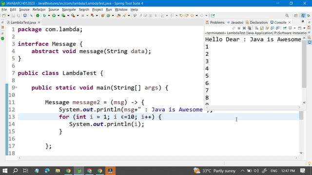 Lambda expression in java 8 feature смотреть онлайн