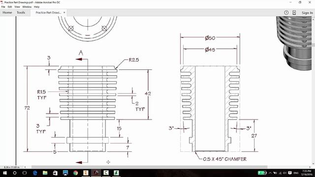 Autodesk Inventor 2017 Tutorial Two смотреть онлайн