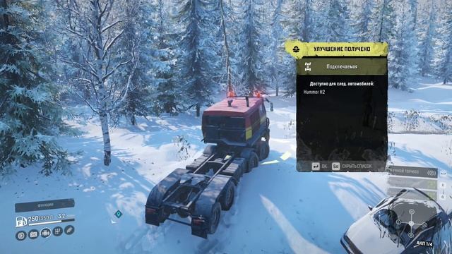 SnowRunner. Скрытые улучшения: подключаемый дифференциал для Hummer H2 (Аляска, Северный Порт) смотреть онлайн