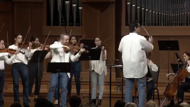 Mount Vernon Virtuosi, Amit Peled, conductor, Nikita Borisevich, Violin, Mozart Adagio k. 261 смотреть онлайн