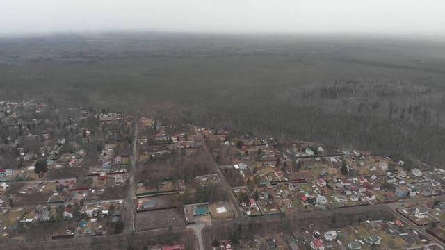 Населенные пункты с высоты: Садоводство Дунай, Всеволожский район, Ленинградская область l DJI смотреть онлайн
