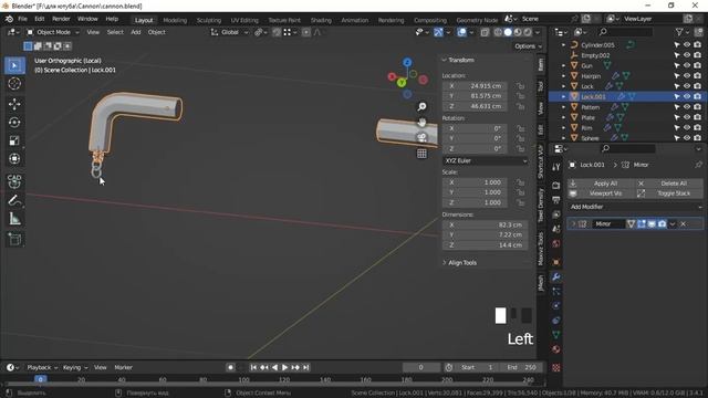 Пушка 18век - урок 8 (UV- развертка, часть 1) в Blender 3d смотреть онлайн
