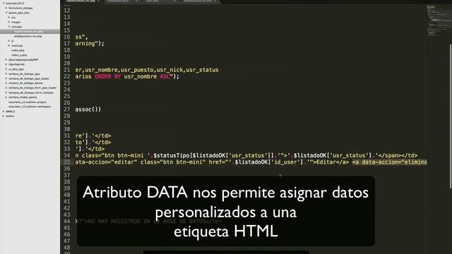 jQuery AJAX para Realizar Consultas con PHP y MySQL - Eliminar registros de tabla usuarios (12/12) смотреть онлайн
